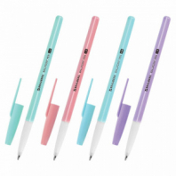 Ручка шариковая BRAUBERG "Офисная" PASTEL COLOR, СИНЯЯ, корпус ассорти, пишущий узел 1 мм, линия письма 0,5 мм, 144199 Ручка шариковая BRAUBERG "Офисная" PASTEL COLOR, СИНЯЯ, корпус ассорти, пишущий узел 1 мм, линия письма 0,5 мм, 144199