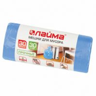 Мешки для мусора 30 л синие в рулоне 30 шт. прочные, ПНД 10 мкм, 50х60 см, LAIMA, 601378 Мешки для мусора 30 л синие в рулоне 30 шт. прочные, ПНД 10 мкм, 50х60 см, LAIMA, 601378