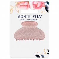 Краб для волос 5,2 см, с глиттером, розовый, MONTE VITA (МОНТЕ ВИТА), 457021 Краб для волос 5,2 см, с глиттером, розовый, MONTE VITA (МОНТЕ ВИТА), 457021