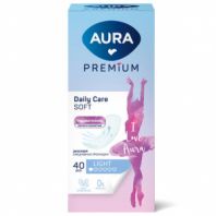 Прокладки женские ежедневные 40 шт., AURA Premium ультратонкие LIGHT, 13124 Прокладки женские ежедневные 40 шт., AURA Premium ультратонкие LIGHT, 13124