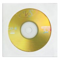 Диск CD-R VS, 700 Mb, 52х, бумажный конверт (1 штука) Диск CD-R VS, 700 Mb, 52х, бумажный конверт (1 штука)