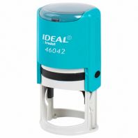 Оснастка для печатей оттиск D=42 мм, синий, TRODAT IDEAL 46042 P2, корпус БИРЮЗОВЫЙ, c крышкой, подушка, 198959 Оснастка для печатей оттиск D=42 мм, синий, TRODAT IDEAL 46042 P2, корпус БИРЮЗОВЫЙ, c крышкой, подушка, 198959