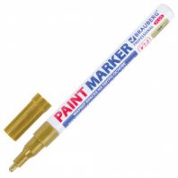 Маркер-краска лаковый (paint marker) 2 мм, ЗОЛОТОЙ, НИТРО-ОСНОВА, алюминиевый корпус, BRAUBERG PROFESSIONAL PLUS, 151443 Маркер-краска лаковый (paint marker) 2 мм, ЗОЛОТОЙ, НИТРО-ОСНОВА, алюминиевый корпус, BRAUBERG PROFESSIONAL PLUS, 151443