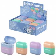 Точилка ERICH KRAUSE "Case Duo Pastel Bloom", 2 отверстия, с контейнером, пластиковая, ассорти, 59989 Точилка ERICH KRAUSE "Case Duo Pastel Bloom", 2 отверстия, с контейнером, пластиковая, ассорти, 59989