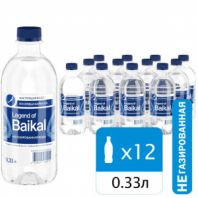 Вода негазированная питьевая LEGEND OF BAIKAL 0,33 л, УТ-00000514 Вода негазированная питьевая LEGEND OF BAIKAL 0,33 л, УТ-00000514