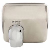 Сушилка для рук SONNEN HSD-A9019, 2300 Вт, антивандальная, 80 м/с, IPX4, нержавеющая сталь, серебристая, 701869 Сушилка для рук SONNEN HSD-A9019, 2300 Вт, антивандальная, 80 м/с, IPX4, нержавеющая сталь, серебристая, 701869