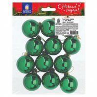 Шары ёлочные 12 шт., 4 см, "Solid Color", пластик, ЗЕЛЕНЫЕ, глянец, ЗОЛОТАЯ СКАЗКА, 591126 Шары ёлочные 12 шт., 4 см, "Solid Color", пластик, ЗЕЛЕНЫЕ, глянец, ЗОЛОТАЯ СКАЗКА, 591126