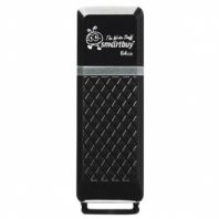 Флеш-диск 64 GB SMARTBUY Quartz USB 2.0, черный, SB64GBQZ-K Флеш-диск 64 GB SMARTBUY Quartz USB 2.0, черный, SB64GBQZ-K