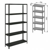 Стеллаж металлический BRABIX "ГРАФИТ MS KD-180/40/70-5", лофт, 1800х700х400 мм, 5 полок, 291268, S240BR124593 Стеллаж металлический BRABIX "ГРАФИТ MS KD-180/40/70-5", лофт, 1800х700х400 мм, 5 полок, 291268, S240BR124593