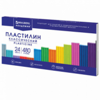 Пластилин классический BRAUBERG "АКАДЕМИЯ КЛАССИЧЕСКАЯ", 24 цвета, 480 г, СТЕК, ВЫСШЕЕ КАЧЕСТВО, 106424 Пластилин классический BRAUBERG "АКАДЕМИЯ КЛАССИЧЕСКАЯ", 24 цвета, 480 г, СТЕК, ВЫСШЕЕ КАЧЕСТВО, 106424