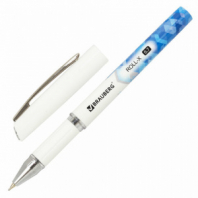Ручка шариковая масляная с грипом BRAUBERG "Roll-X", СИНЯЯ, корпус белый с печатью, узел 0,7 мм, линия письма 0,35 мм, 143008 Ручка шариковая масляная с грипом BRAUBERG "Roll-X", СИНЯЯ, корпус белый с печатью, узел 0,7 мм, линия письма 0,35 мм, 143008
