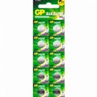 Батарейки КОМПЛЕКТ 10 шт., GP Alkaline, 189A (G10, LR54), алкалиновые, отрывной блок, 189FRA-2C10 Батарейки КОМПЛЕКТ 10 шт., GP Alkaline, 189A (G10, LR54), алкалиновые, отрывной блок, 189FRA-2C10