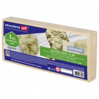 Пластилин скульптурный BRAUBERG ART CLASSIC, телесный, 1 кг, твердый, 106527 Пластилин скульптурный BRAUBERG ART CLASSIC, телесный, 1 кг, твердый, 106527