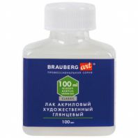 Лак акриловый глянцевый художественный, в бутылке, 100 мл, BRAUBERG ART CLASSIC, 192350 Лак акриловый глянцевый художественный, в бутылке, 100 мл, BRAUBERG ART CLASSIC, 192350