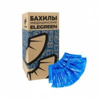 Бахилы двойные, КОМПЛЕКТ 500 шт. (250 пар), STRONG, 39х14 см, двойная резинка, 96 мкм, 10 г, ELEGREEN, НД2-8/40/2р-С-С Бахилы двойные, КОМПЛЕКТ 500 шт. (250 пар), STRONG, 39х14 см, двойная резинка, 96 мкм, 10 г, ELEGREEN, НД2-8/40/2р-С-С