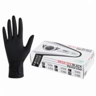 Перчатки нитриловые сверхпрочные с текстурой SFM MEGA TEX BLACK, Германия, 25 пар (50 штук), размер 8-9 (большой) Перчатки нитриловые сверхпрочные с текстурой SFM MEGA TEX BLACK, Германия, 25 пар (50 штук), размер 8-9 (большой)