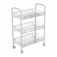 Этажерка (тележка) BOOMHOUSE (БУМХАУС) RC-003 3 яруса, на колесах, В62,5хШ42,5хГ25,5 см, металл, белая, 701456 Этажерка (тележка) BOOMHOUSE (БУМХАУС) RC-003 3 яруса, на колесах, В62,5хШ42,5хГ25,5 см, металл, белая, 701456