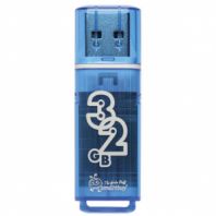 Флеш-диск 32 GB, SMARTBUY Glossy, USB 2.0, синий, SB32GBGS-B Флеш-диск 32 GB, SMARTBUY Glossy, USB 2.0, синий, SB32GBGS-B