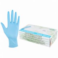 Перчатки нитриловые смотровые SFM Supersoft, Германия, 100 пар (200 штук), размер 8-9, L (большой) Перчатки нитриловые смотровые SFM Supersoft, Германия, 100 пар (200 штук), размер 8-9, L (большой)