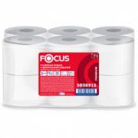 Бумага туалетная с центральной вытяжкой 120 м, FOCUS (T9) Premium, 2-слойная, белый, КОМПЛЕКТ 12 рулонов, 5036915