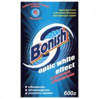 Средство для удаления пятен 600 г, BONISH (Бониш) "Optic white effect", без хлора Средство для удаления пятен 600 г, BONISH (Бониш) "Optic white effect", без хлора