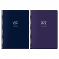 Тетрадь А4, 96 л., BRAUBERG, гребень, клетка, матовая ламинация, "NoteBookMono" (микс в спайке), 405315 Тетрадь А4, 96 л., BRAUBERG, гребень, клетка, матовая ламинация, "NoteBookMono" (микс в спайке), 405315