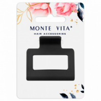 Краб для волос 5 см, soft-touch, чёрный, MONTE VITA (МОНТЕ ВИТА), 457009 Краб для волос 5 см, soft-touch, чёрный, MONTE VITA (МОНТЕ ВИТА), 457009