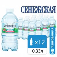 Вода негазированная питьевая СЕНЕЖСКАЯ, 0,33 л Вода негазированная питьевая СЕНЕЖСКАЯ, 0,33 л