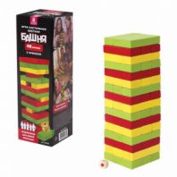 Игра настольная "ЦВЕТНАЯ БАШНЯ", 48 окрашенных деревянных блоков + кубик, ЗОЛОТАЯ СКАЗКА, 662295 Игра настольная "ЦВЕТНАЯ БАШНЯ", 48 окрашенных деревянных блоков + кубик, ЗОЛОТАЯ СКАЗКА, 662295