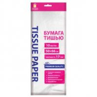 Цветная бумага ТИШЬЮ 17 г/м2, 50х66 см, 10 листов, цвет белый, ЗОЛОТАЯ СКАЗКА, 116483 Цветная бумага ТИШЬЮ 17 г/м2, 50х66 см, 10 листов, цвет белый, ЗОЛОТАЯ СКАЗКА, 116483