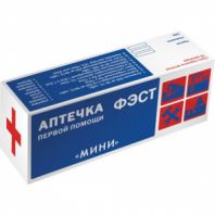 Аптечка первой помощи индивидуальная ФЭСТ, футляр полистирол, № 6, 1077 Аптечка первой помощи индивидуальная ФЭСТ, футляр полистирол, № 6, 1077