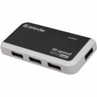 Хаб USB 2.0, 4 порта, порт для питания, черный, DEFENDER QUADRO INFIX, 83504 Хаб USB 2.0, 4 порта, порт для питания, черный, DEFENDER QUADRO INFIX, 83504