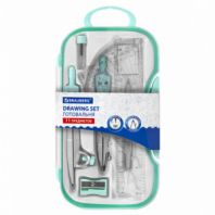 Готовальня BRAUBERG SCHOOL KIT, 11 предметов, циркуль 115 мм, циркуль 125 мм, чертежные принадлежности, мятный цвет, 210706 Готовальня BRAUBERG SCHOOL KIT, 11 предметов, циркуль 115 мм, циркуль 125 мм, чертежные принадлежности, мятный цвет, 210706