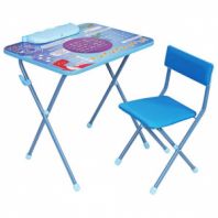 Комплект детской мебели голубой КОСМОС: стол + стул, пенал, BRAUBERG NIKA KIDS, 532634 Комплект детской мебели голубой КОСМОС: стол + стул, пенал, BRAUBERG NIKA KIDS, 532634