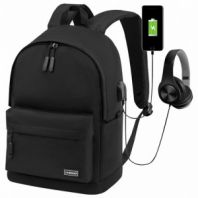 Рюкзак HEIKKI ACTIVE (ХЕЙКИ) универсальный, отделение для ноутбука, USB-порт, черный, 44х31х14 см, 272560 Рюкзак HEIKKI ACTIVE (ХЕЙКИ) универсальный, отделение для ноутбука, USB-порт, черный, 44х31х14 см, 272560