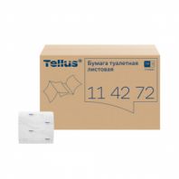 Бумага туалетная Tellus/TORK (Система Т3) UNIVERSAL, КОМПЛЕКТ 40 шт., листовая, 250 л., 11х23 см, 1-слойная, 114272