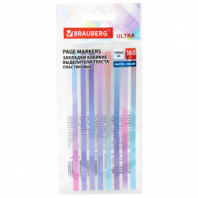 Закладки клейкие, выделители текста, BRAUBERG ULTRA PASTEL COLOR, 135х5 мм, 160 штук (8 цветов х 20 листов), 116686 Закладки клейкие, выделители текста, BRAUBERG ULTRA PASTEL COLOR, 135х5 мм, 160 штук (8 цветов х 20 листов), 116686
