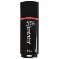 Флеш-диск 64 GB, SMARTBUY Crown, USB 2.0, черный, SB64GBCRW-K Флеш-диск 64 GB, SMARTBUY Crown, USB 2.0, черный, SB64GBCRW-K