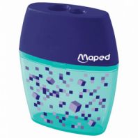 Точилка с контейнером MAPED (Франция) "Pixel Party", 2 отверстия, яркий цвет корпуса, 035023 Точилка с контейнером MAPED (Франция) "Pixel Party", 2 отверстия, яркий цвет корпуса, 035023
