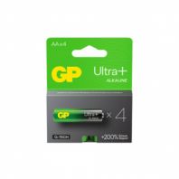 Батарейки КОМПЛЕКТ 4 шт., GP Ultra Plus G-Tech, AA (LR6), алкалиновые, пальчиковые, 15AUPA21-2CRSB4