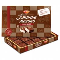 Конфеты РОТ ФРОНТ "Птичье молоко" суфле сливочно-ванильные в шоколадной глазури, 200 г, РФ09760 Конфеты РОТ ФРОНТ "Птичье молоко" суфле сливочно-ванильные в шоколадной глазури, 200 г, РФ09760