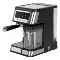 Кофеварка рожковая со встроенным капучинатором BRASSON (БРАССОН) CM-1830, 4 напитка, дисплей, 1,6 л, 1250 Вт, 20 бар, 457885