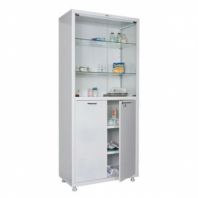 Шкаф медицинский 2-створчатый HILFE "МД 2 1780/SG" 1850х800х400 мм, стекло, белый, S26199205509 Шкаф медицинский 2-створчатый HILFE "МД 2 1780/SG" 1850х800х400 мм, стекло, белый, S26199205509