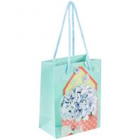 Пакет подарочный (1 штука) 11x6x15 см, ЗОЛОТАЯ СКАЗКА "Summer Flowers", глиттер, голубой, 608246 Пакет подарочный (1 штука) 11x6x15 см, ЗОЛОТАЯ СКАЗКА "Summer Flowers", глиттер, голубой, 608246