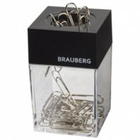 Скрепочница магнитная BRAUBERG с 30 скрепками, прозрачный корпус, 225189 Скрепочница магнитная BRAUBERG с 30 скрепками, прозрачный корпус, 225189