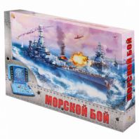Игра настольная "Морской бой", игровое поле 2 шт., фишки, фигурки кораблей, РК, ИН-1760 Игра настольная "Морской бой", игровое поле 2 шт., фишки, фигурки кораблей, РК, ИН-1760