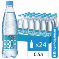 Вода негазированная питьевая BONA AQUA 0,5 л, 2418501 Вода негазированная питьевая BONA AQUA 0,5 л, 2418501