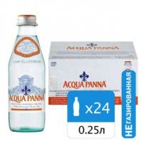 Вода негазированная минеральная ACQUA PANNA, 0,25 л, ИТАЛИЯ, стеклянная бутылка, УТ-00004086 Вода негазированная минеральная ACQUA PANNA, 0,25 л, ИТАЛИЯ, стеклянная бутылка, УТ-00004086