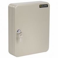 Шкафчик (Ключница) на 90 ключей BRAUBERG, 300х240х80 мм, с замком, +90 брелоков, серый, 290339 Шкафчик (Ключница) на 90 ключей BRAUBERG, 300х240х80 мм, с замком, +90 брелоков, серый, 290339
