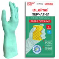 Перчатки МНОГОРАЗОВЫЕ латексные LAIMA, С АРОМАТОМ АЛОЭ, зеленые, хлопчатобумажное напыление, размер L (большой), вес 55 г, 700546 Перчатки МНОГОРАЗОВЫЕ латексные LAIMA, С АРОМАТОМ АЛОЭ, зеленые, хлопчатобумажное напыление, размер L (большой), вес 55 г, 700546